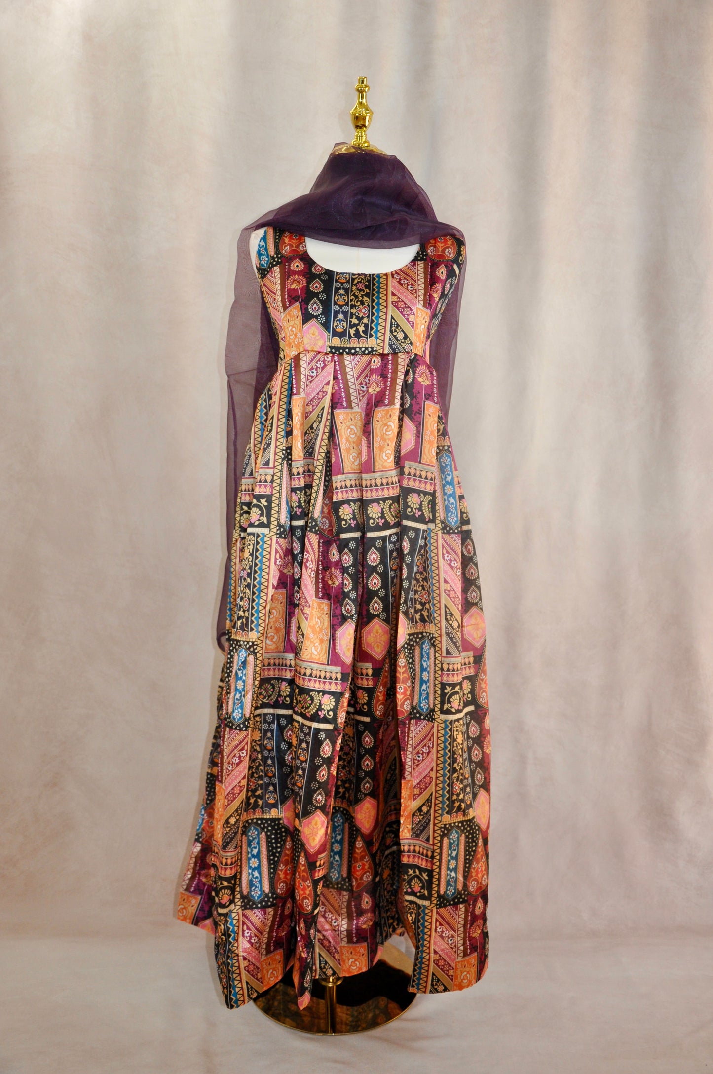 Indian Fusion Purple Dress