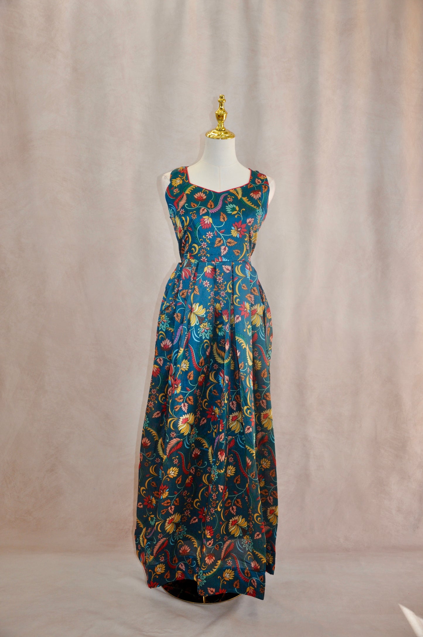 Teal Indian Fusion Dress