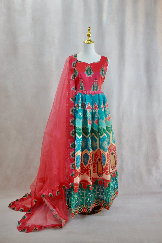 Indian Fusion Multicolor Dress