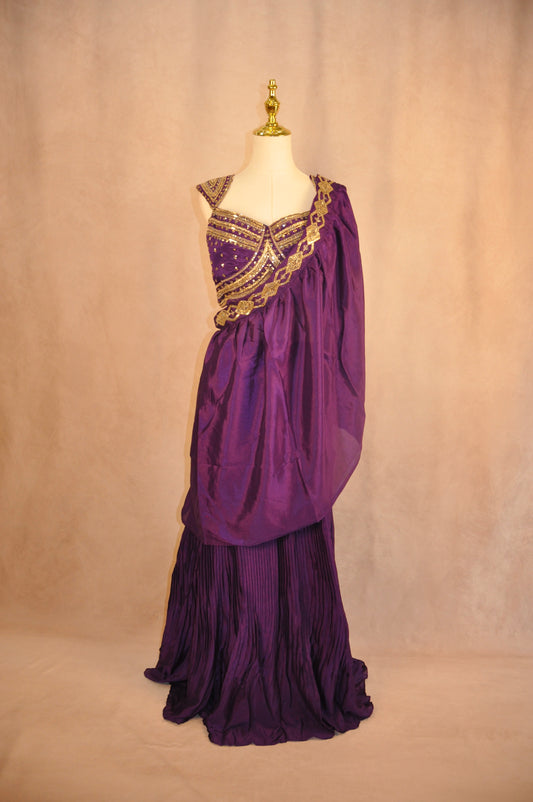 Purple Lehenga Set
