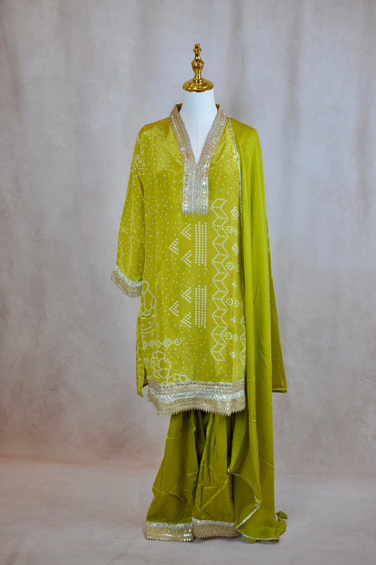 Lime Green Kurta Set