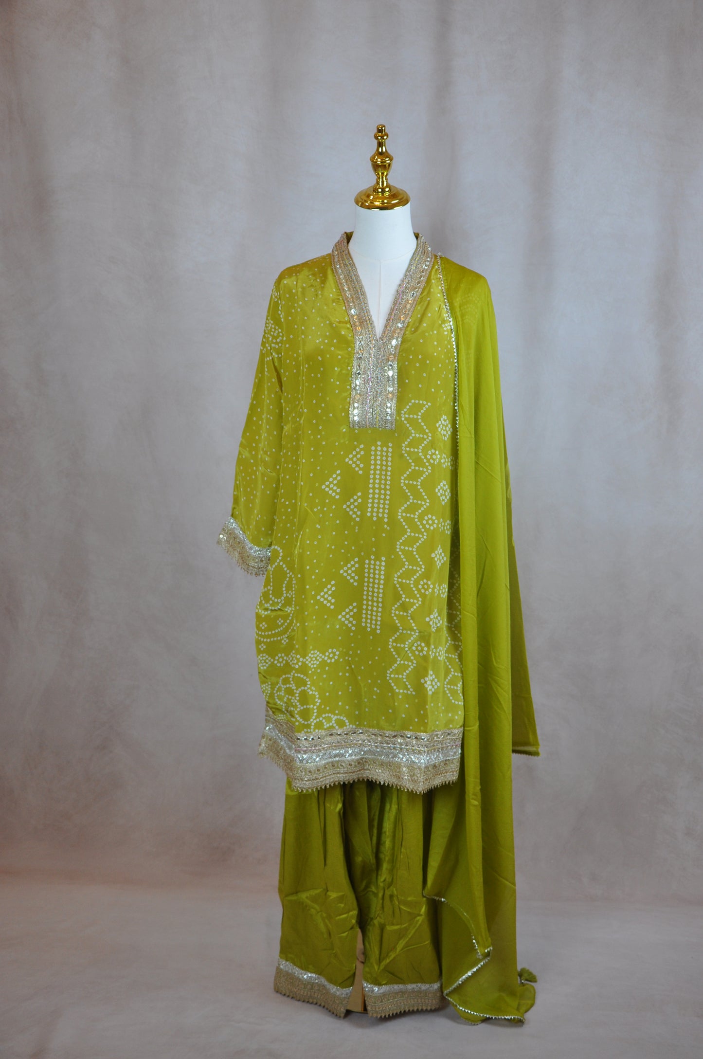 Lime Green Kurta Set