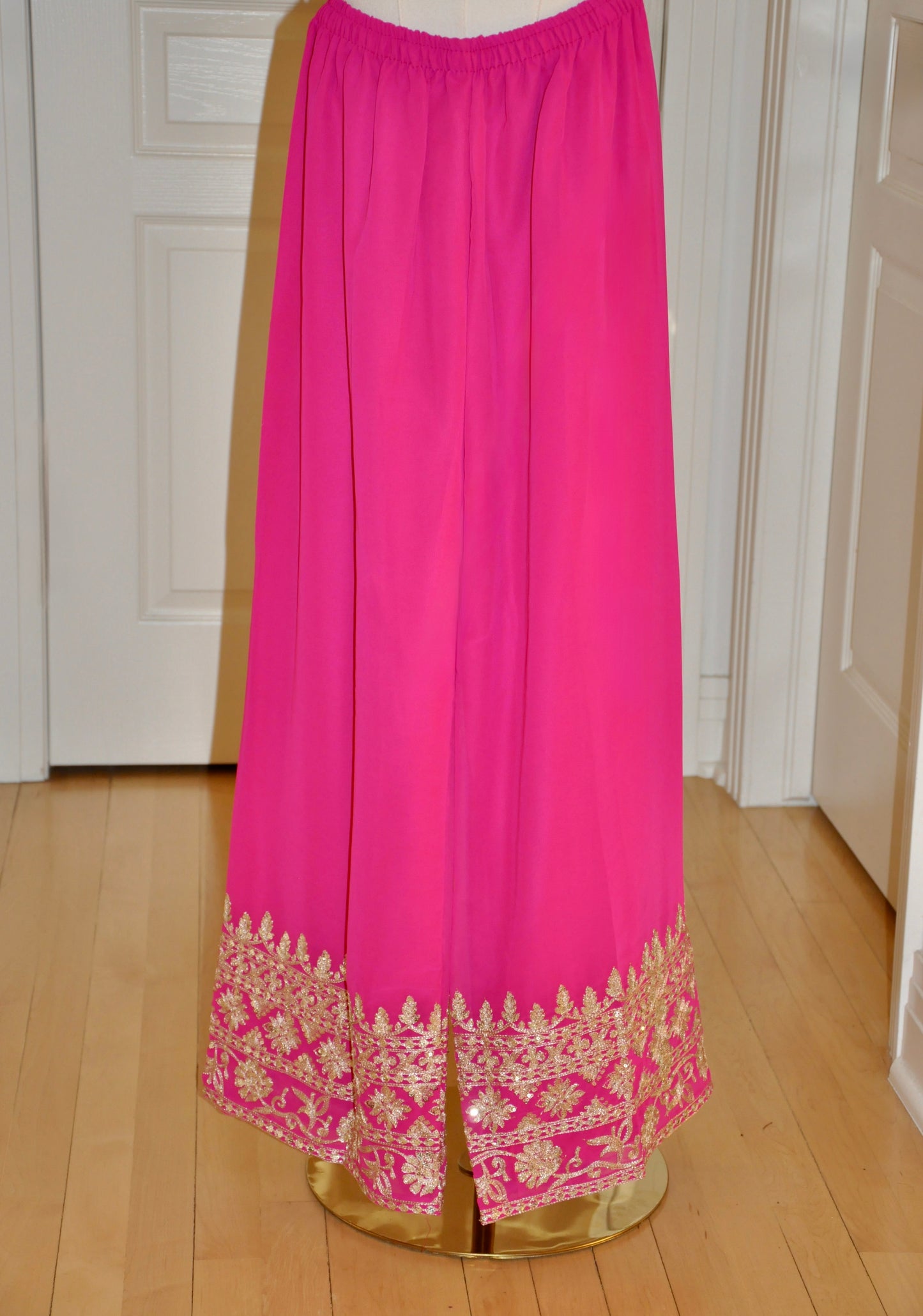 Pink Sequin Embroidered Kurta Set